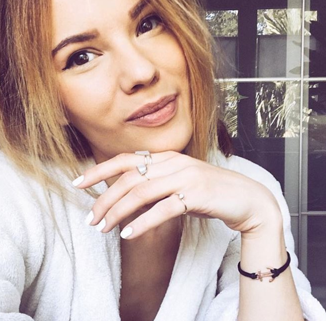 PULSERA ANCLAS ORO ROSA